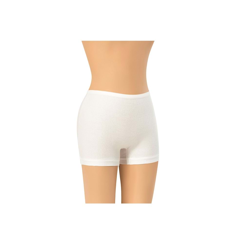 FİTİLLİ KAŞKORSE KIZ ÇOCUK BOXER BEYAZ