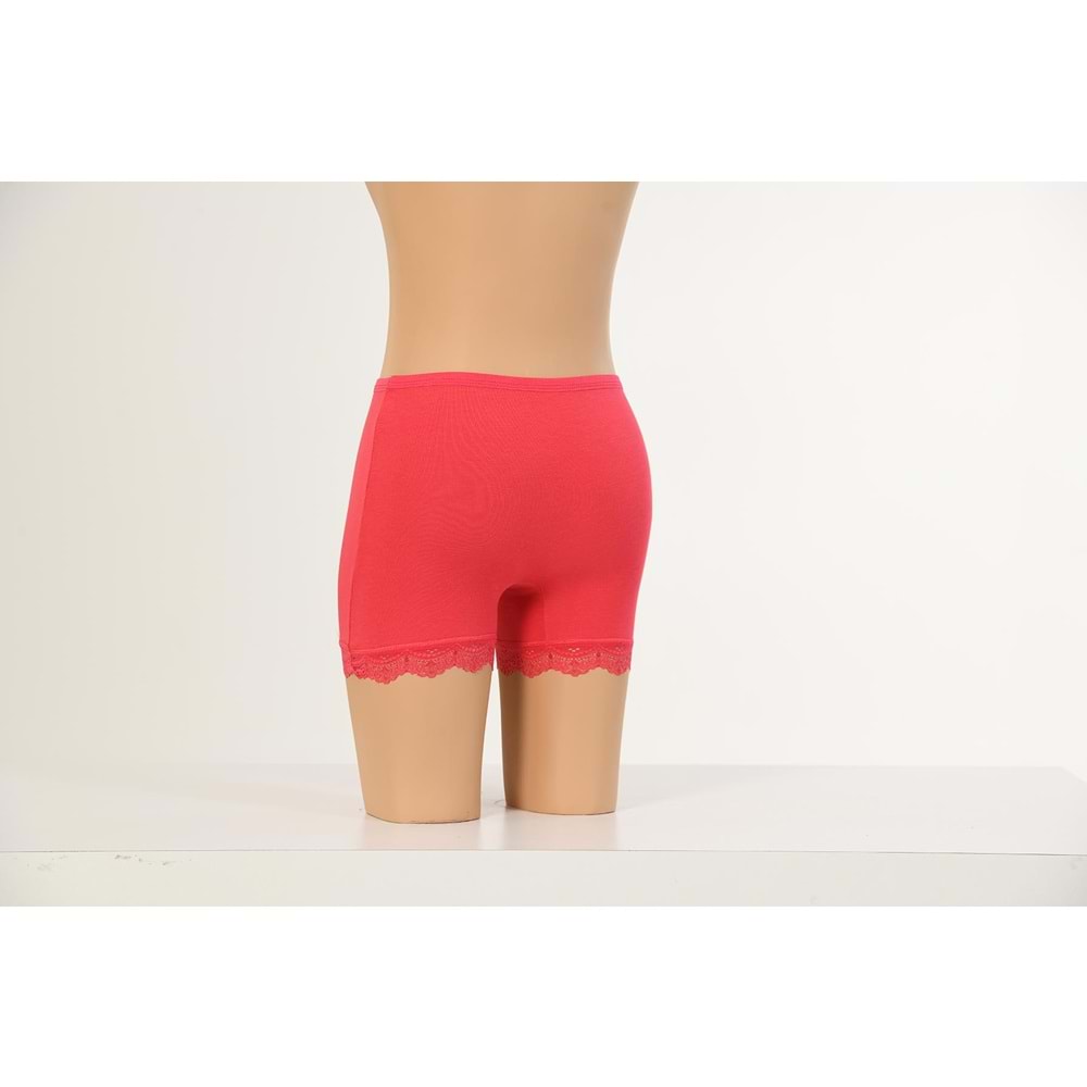 PAÇASI DANTEL KIZ ÇOCUK BOXER KIRMIZI