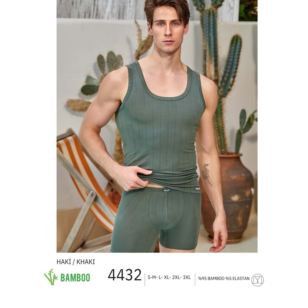 ERKEK BAMBOO BOXER HAKİ S