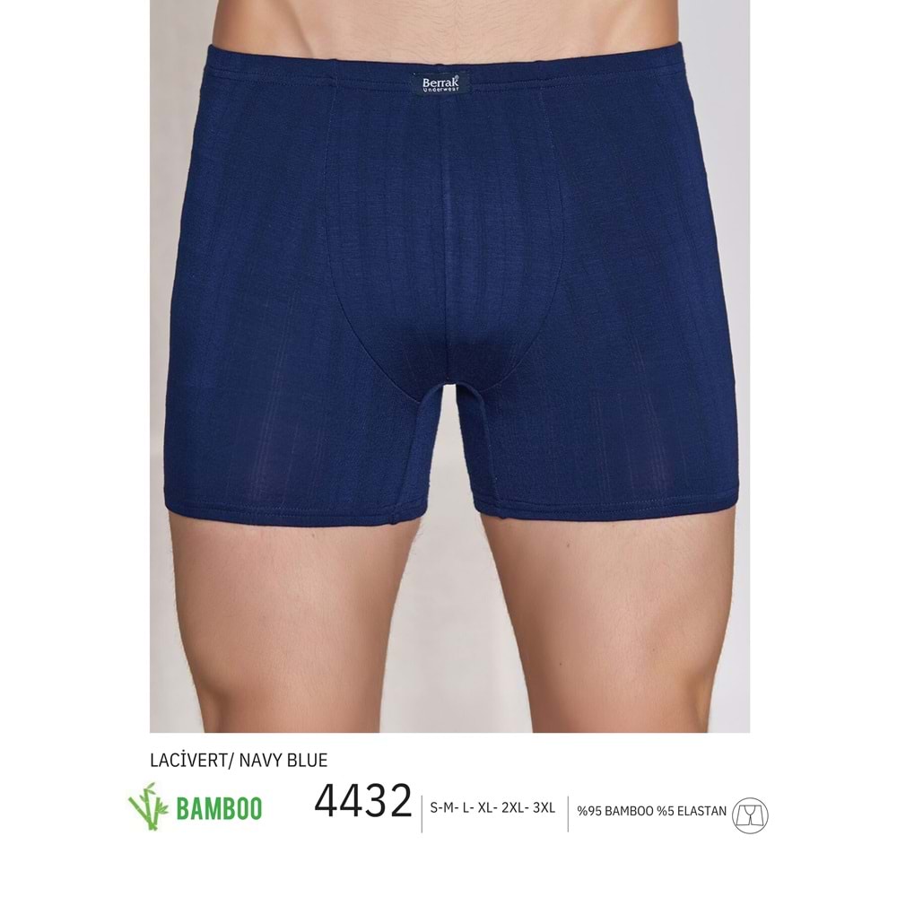 ERKEK BAMBOO BOXER LACİVERT S