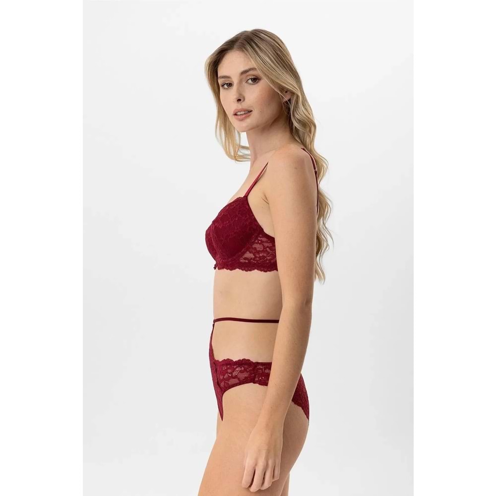 4901 PİERRE CARDİN SÜTYEN TAKIM - BORDO - 80