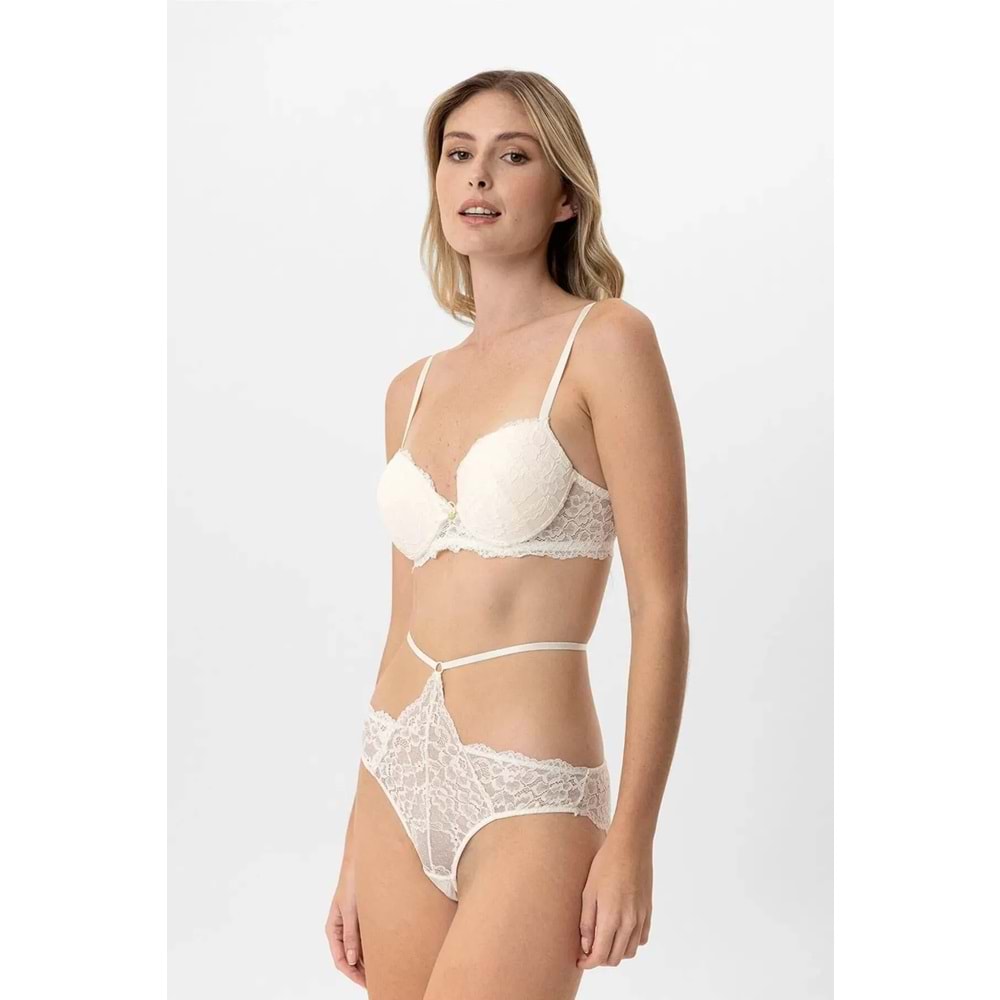 4901 PİERRE CARDİN SÜTYEN TAKIM - EKRU - 80