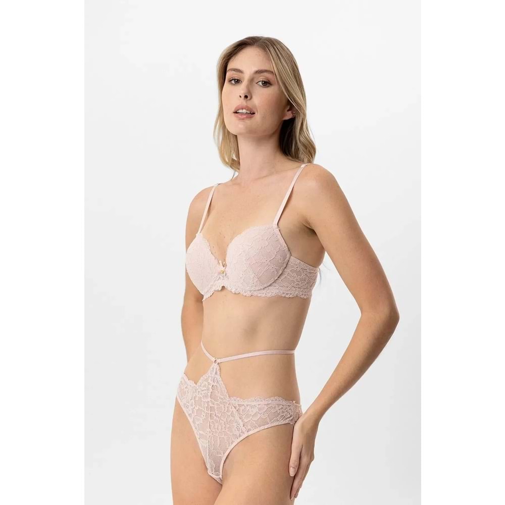 4901 PİERRE CARDİN SÜTYEN TAKIM - PUDRA - 80