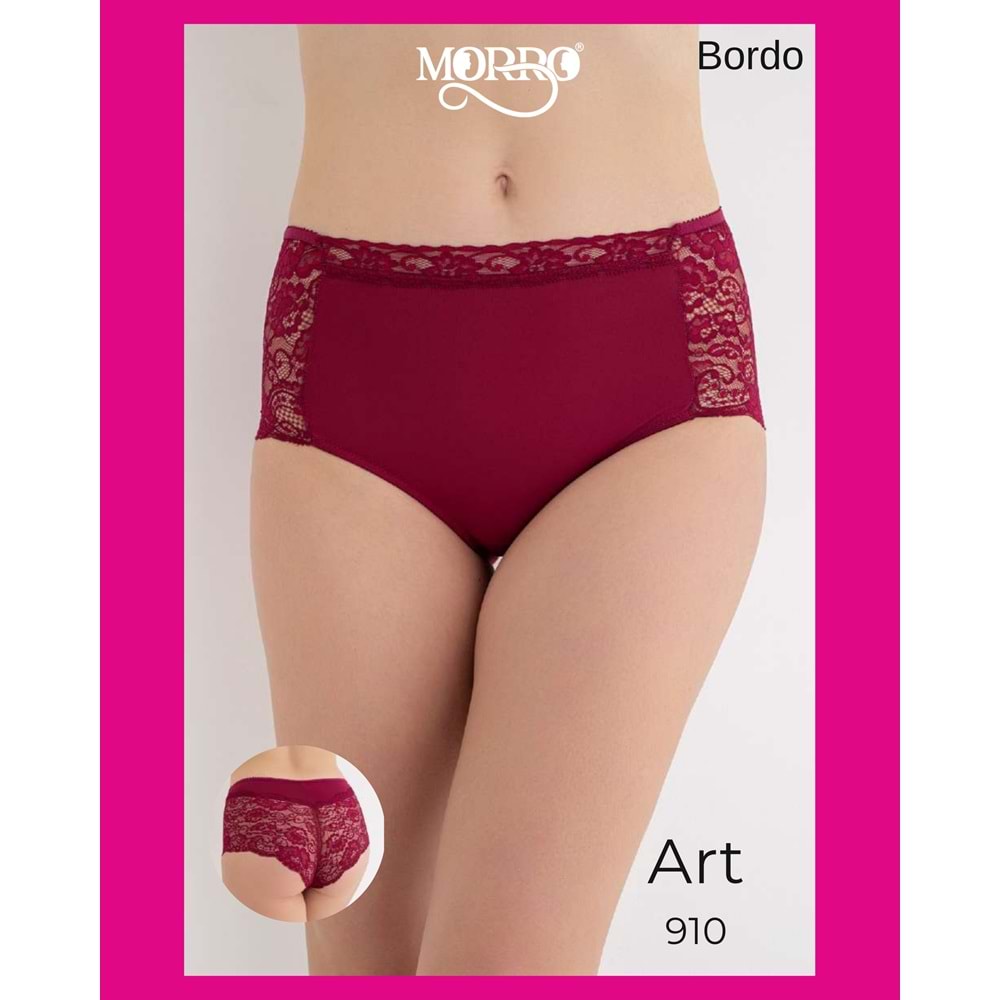 G-BOX DANTELLİ SHORT BORDO L