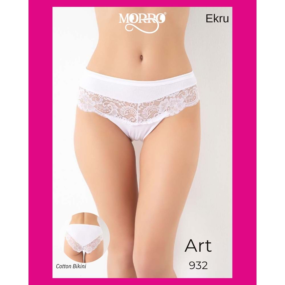 G-BOX COTTON BIKINI EKRU L