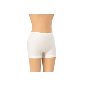FİTİLLİ KAŞKORSE KIZ ÇOCUK BOXER BEYAZ