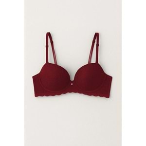 4901 PİERRE CARDİN SÜTYEN TAKIM - BORDO - 80