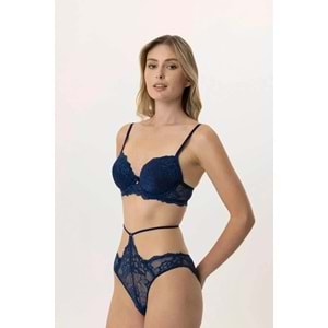 4901 PİERRE CARDİN SÜTYEN TAKIM - LACİVERT - 80