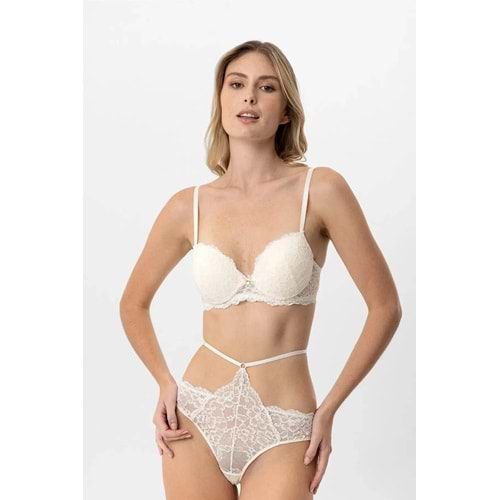 4901 PİERRE CARDİN SÜTYEN TAKIM - EKRU - 80