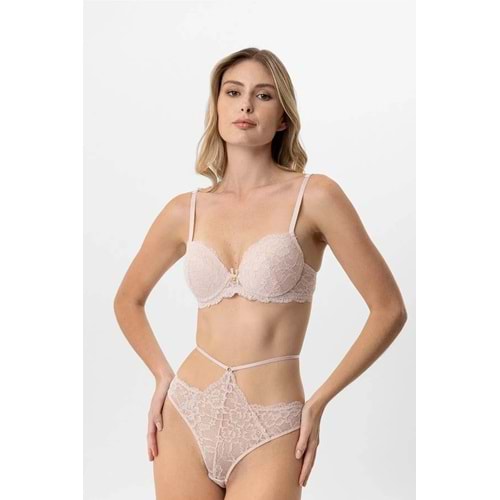 4901 PİERRE CARDİN SÜTYEN TAKIM - PUDRA - 80