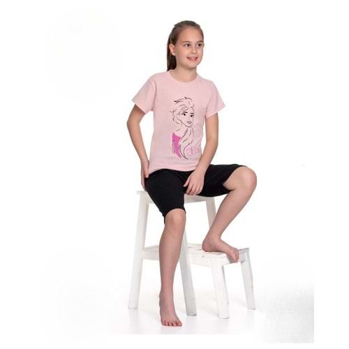 KIZ ÇOCUK PİJAMA TAKIMI PEMBE