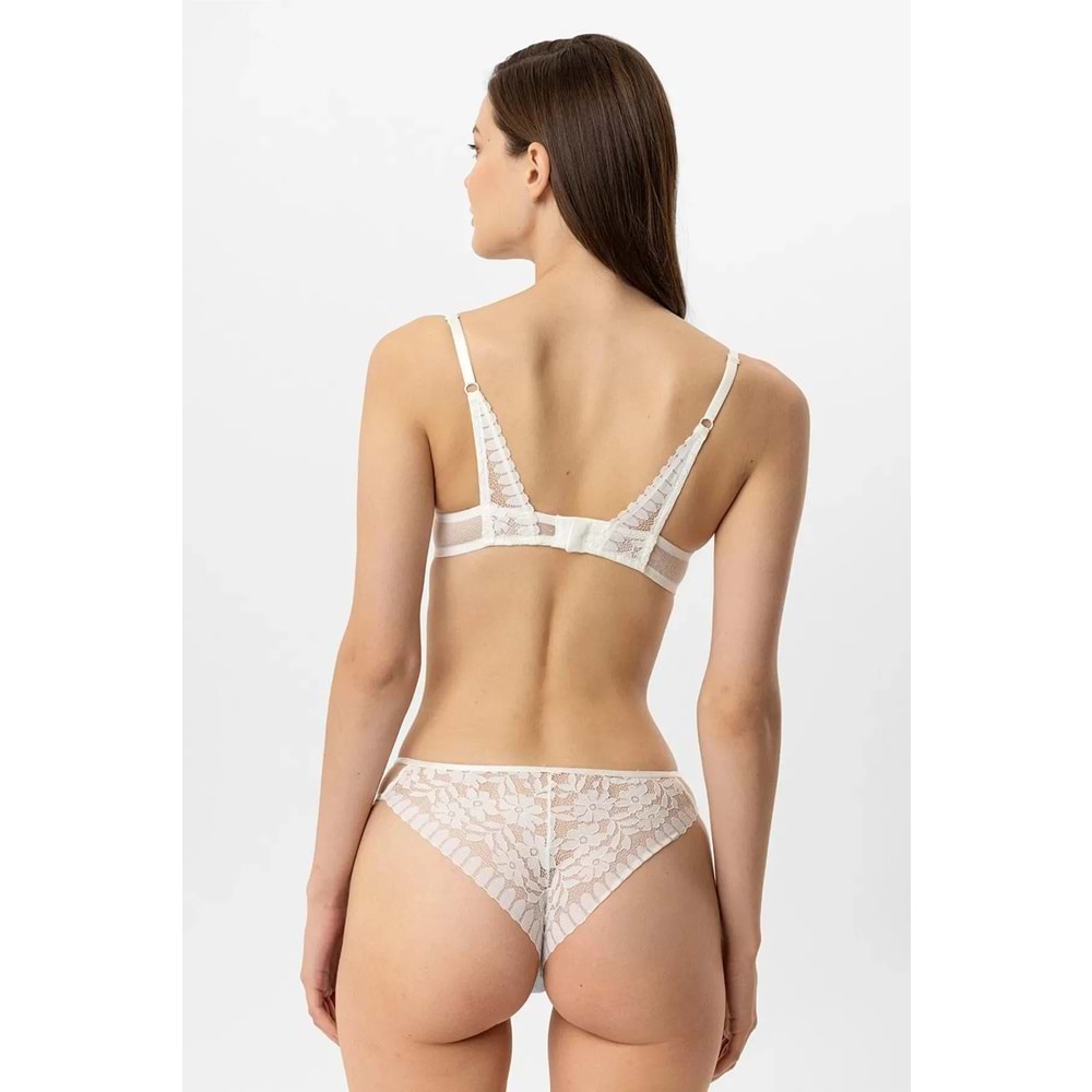 Pierre Cardin 4882 Lyon Double Push Up Sütyen Takım - EKRU - 80