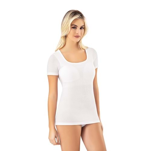 KADIN MODAL KUMAŞ KARE YAKA KISA KOL KAŞKORSE FİTİLLİ İPEKSİ DOKU T-SHİRT BODY (SİYAH) L
